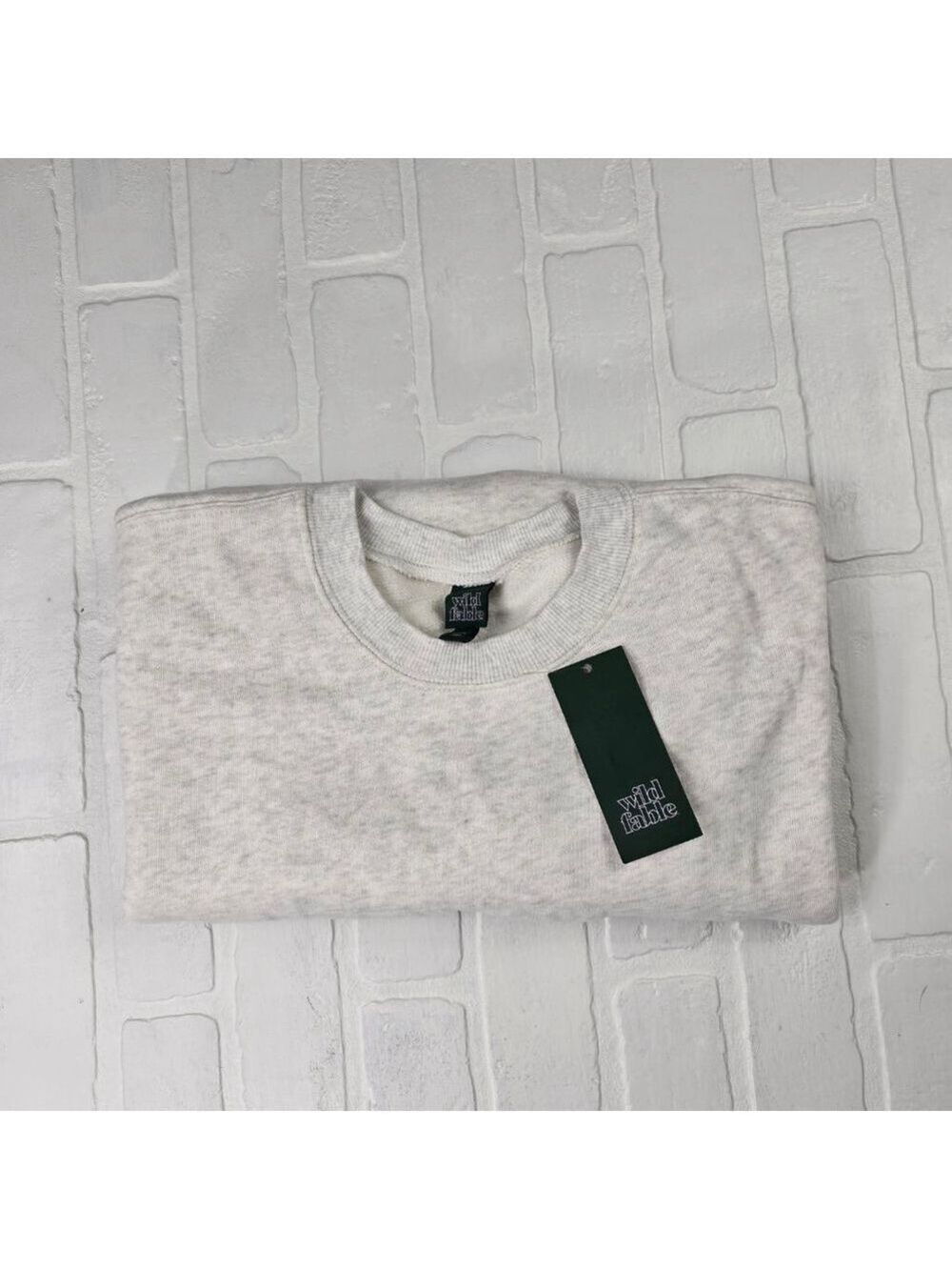 Wild Fable Grey Heather Crewneck Sweatshirt XS - Picture 2 of 3